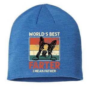 Worlds Best Farter I Mean Father Best Dad Ever Cool Dog Sustainable Beanie