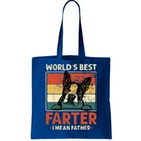 Worlds Best Farter I Mean Father Best Dad Ever Cool Dog Tote Bag