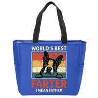 Worlds Best Farter I Mean Father Best Dad Ever Cool Dog Zip Tote Bag