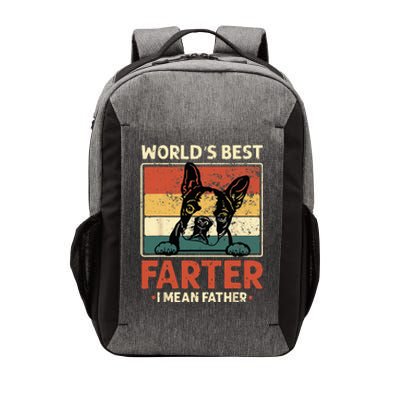 Worlds Best Farter I Mean Father Best Dad Ever Cool Dog Vector Backpack