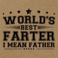 Worlds Best Farter I Mean Father Cotton Canvas Backpack