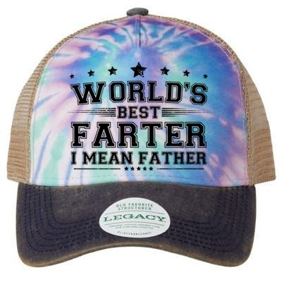 Worlds Best Farter I Mean Father Legacy Tie Dye Trucker Hat