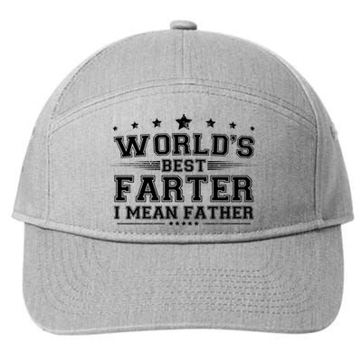 Worlds Best Farter I Mean Father 7-Panel Snapback Hat