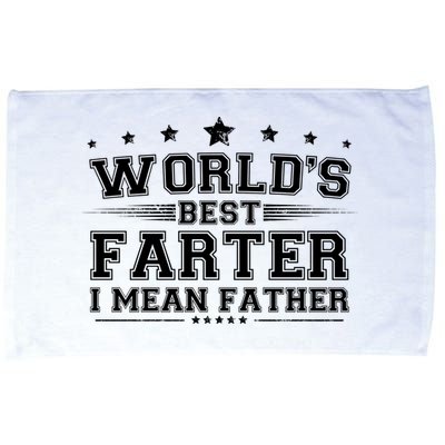 Worlds Best Farter I Mean Father Microfiber Hand Towel