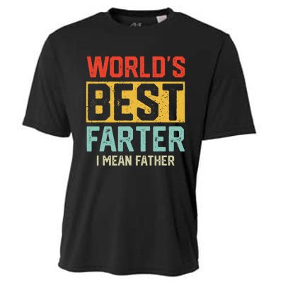 Worlds Best Farter I Mean Fathers Day For Dad Cooling Performance Crew T-Shirt