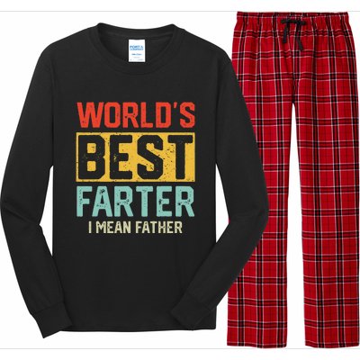 Worlds Best Farter I Mean Fathers Day For Dad Long Sleeve Pajama Set