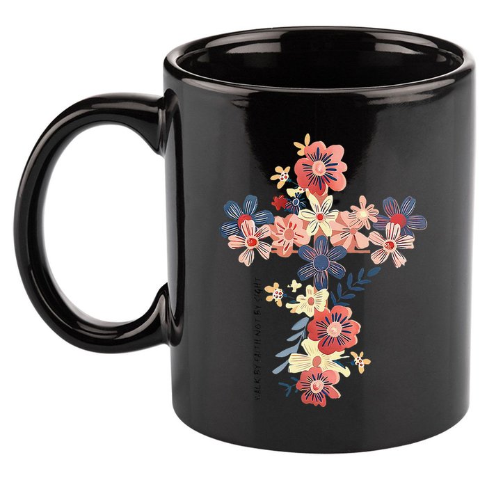 Walk By Faith Not By Sight Jesus Is The Light Bible Verse .Png 11oz C Handle Ceramic Mug