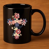 Walk By Faith Not By Sight Jesus Is The Light Bible Verse .Png 11oz C Handle Ceramic Mug
