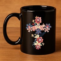 Walk By Faith Not By Sight Jesus Is The Light Bible Verse .Png 11oz C Handle Ceramic Mug