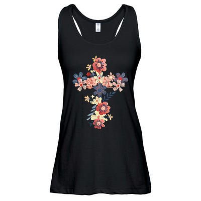 Walk By Faith Not By Sight Jesus Is The Light Bible Verse .Png Ladies Essential Flowy Tank