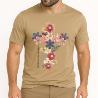 Walk By Faith Not By Sight Jesus Is The Light Bible Verse .Png Cooling Performance Crew T-Shirt