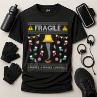 Wild Bobby Fragile Leg Lamp Christmas Story Funny Ugly Performance Shirt
