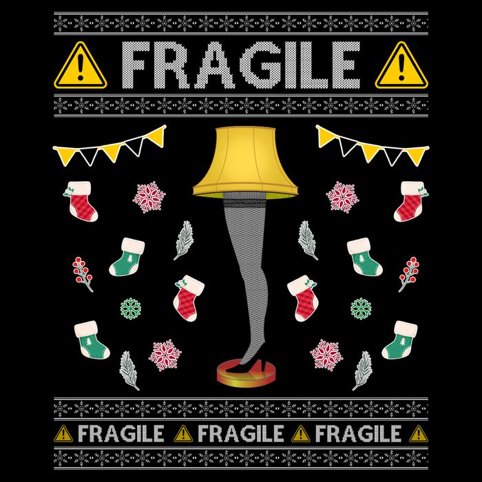 Wild Bobby Fragile Leg Lamp Christmas Story Funny Ugly Apron