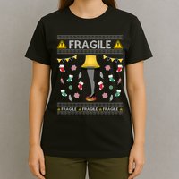 Wild Bobby Fragile Leg Lamp Christmas Story Funny Ugly T-Shirt
