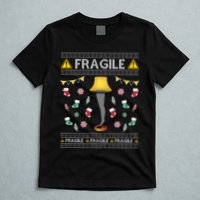 Wild Bobby Fragile Leg Lamp Christmas Story Funny Ugly T-Shirt