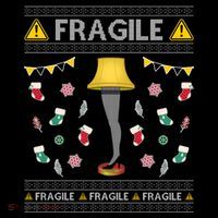 Wild Bobby Fragile Leg Lamp Christmas Story Funny Ugly Tall T-Shirt