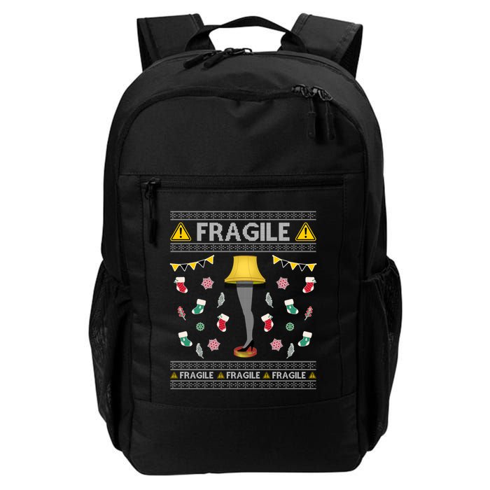 Wild Bobby Fragile Leg Lamp Christmas Story Funny Ugly Backpack