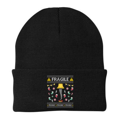 Wild Bobby Fragile Leg Lamp Christmas Story Funny Ugly Knit Cap Winter Beanie