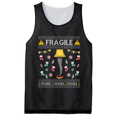 Wild Bobby Fragile Leg Lamp Christmas Story Funny Ugly Mesh Reversible Basketball Jersey Tank