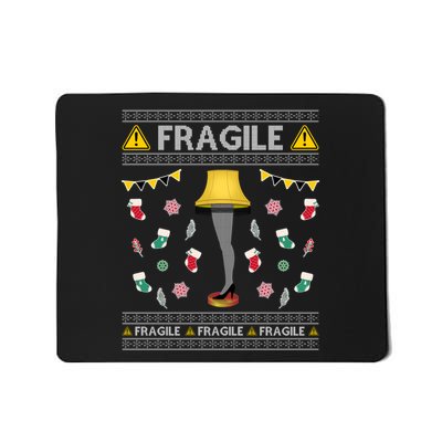 Wild Bobby Fragile Leg Lamp Christmas Story Funny Ugly Mousepad