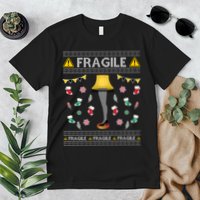 Wild Bobby Fragile Leg Lamp Christmas Story Funny Ugly Premium T-Shirt