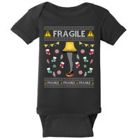 Wild Bobby Fragile Leg Lamp Christmas Story Funny Ugly Baby Bodysuit