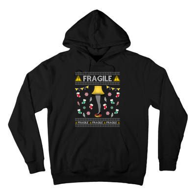 Wild Bobby Fragile Leg Lamp Christmas Story Funny Ugly Tall Hoodie