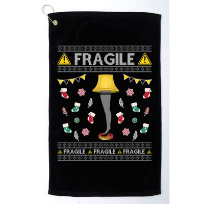 Wild Bobby Fragile Leg Lamp Christmas Story Funny Ugly Golf Towel