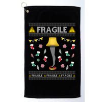 Wild Bobby Fragile Leg Lamp Christmas Story Funny Ugly Golf Towel