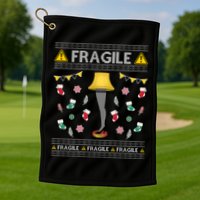 Wild Bobby Fragile Leg Lamp Christmas Story Funny Ugly Golf Towel