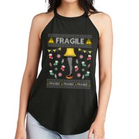 Wild Bobby Fragile Leg Lamp Christmas Story Funny Ugly Women's Perfect Tri Rocker Tank