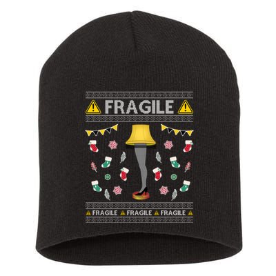Wild Bobby Fragile Leg Lamp Christmas Story Funny Ugly Short Acrylic Beanie