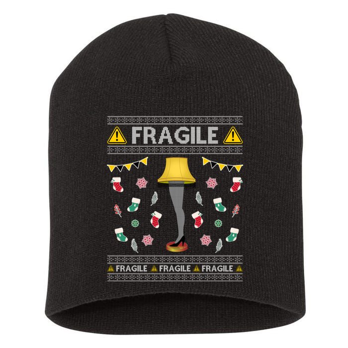 Wild Bobby Fragile Leg Lamp Christmas Story Funny Ugly Short Acrylic Beanie
