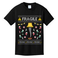 Wild Bobby Fragile Leg Lamp Christmas Story Funny Ugly Kids T-Shirt