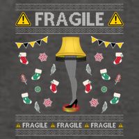Wild Bobby Fragile Leg Lamp Christmas Story Funny Ugly Vector Backpack