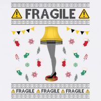 Wild Bobby Fragile Leg Lamp Christmas Story Funny Ugly Garment-Dyed Sweatshirt