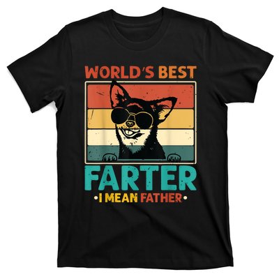 Worlds Best Farter I Mean Father Best Dad Ever Cool Dog T-Shirt