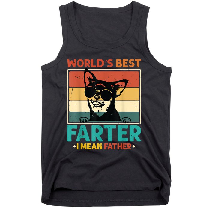 Worlds Best Farter I Mean Father Best Dad Ever Cool Dog Tank Top