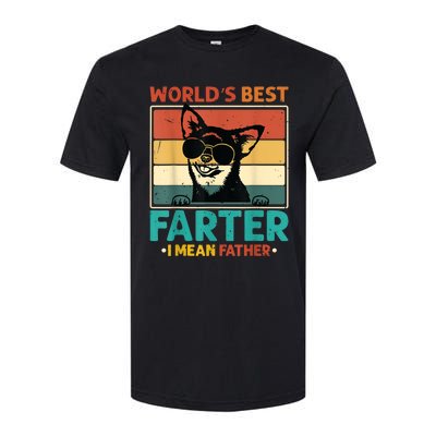 Worlds Best Farter I Mean Father Best Dad Ever Cool Dog Softstyle CVC T-Shirt