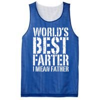 WorldS Best Farter I Mean Father Funny Gift Fathers Day Great Gift Mesh Reversible Basketball Jersey Tank