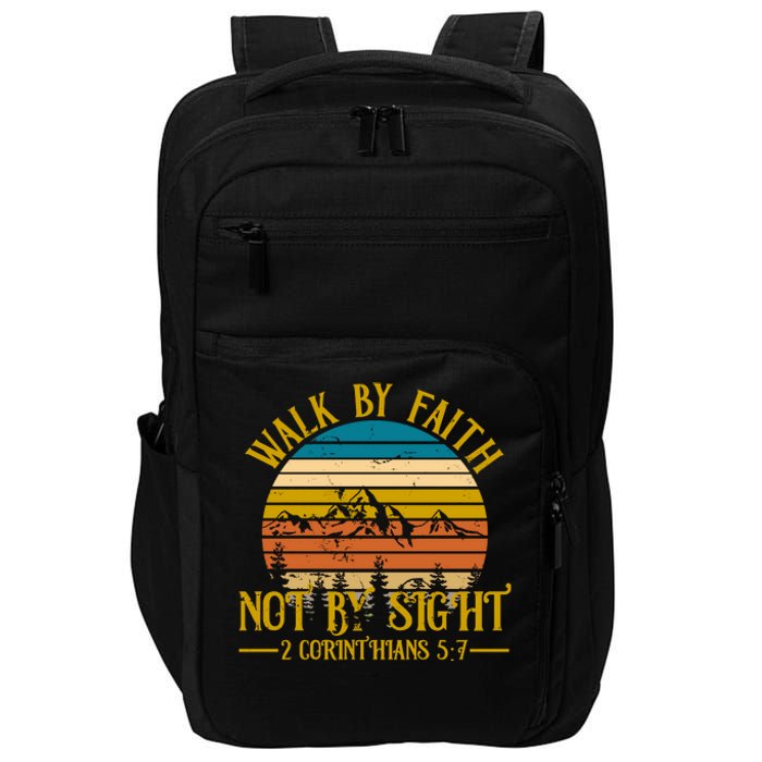 Walk By Faith Not By Sight 2 Corinthians 5:7 Impact Tech Backpack