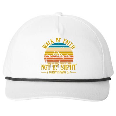 Walk By Faith Not By Sight 2 Corinthians 5:7 Snapback Five-Panel Rope Hat