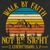 Walk By Faith Not By Sight 2 Corinthians 5:7 25L Jumbo Tote