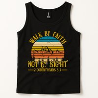 Walk By Faith Not By Sight 2 Corinthians 5:7 Tank Top