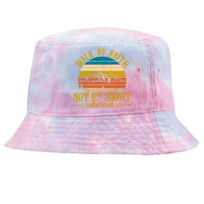 Walk By Faith Not By Sight 2 Corinthians 5:7 Tie-Dyed Bucket Hat