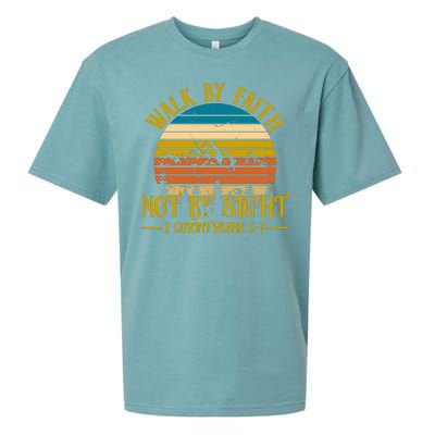 Walk By Faith Not By Sight 2 Corinthians 5:7 Sueded Cloud Jersey T-Shirt