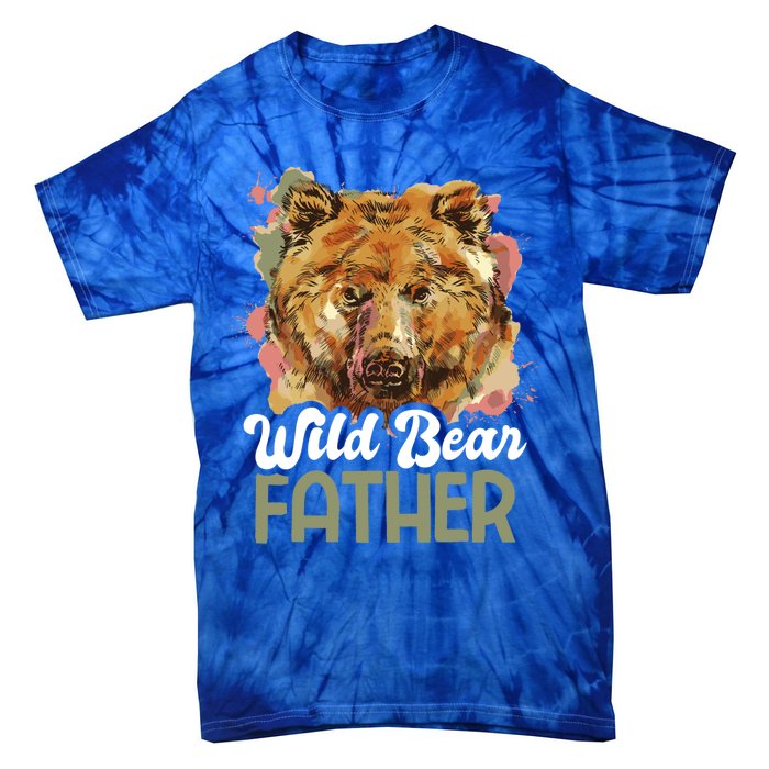 Wild Bear Father For Father's Day Gift Tie-Dye T-Shirt