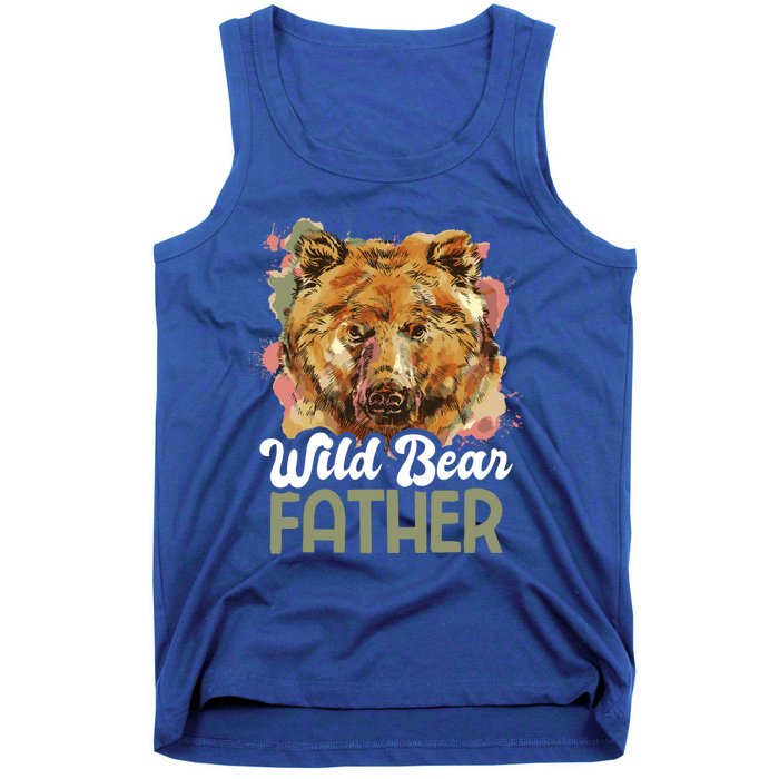 Wild Bear Father For Father's Day Gift Tank Top