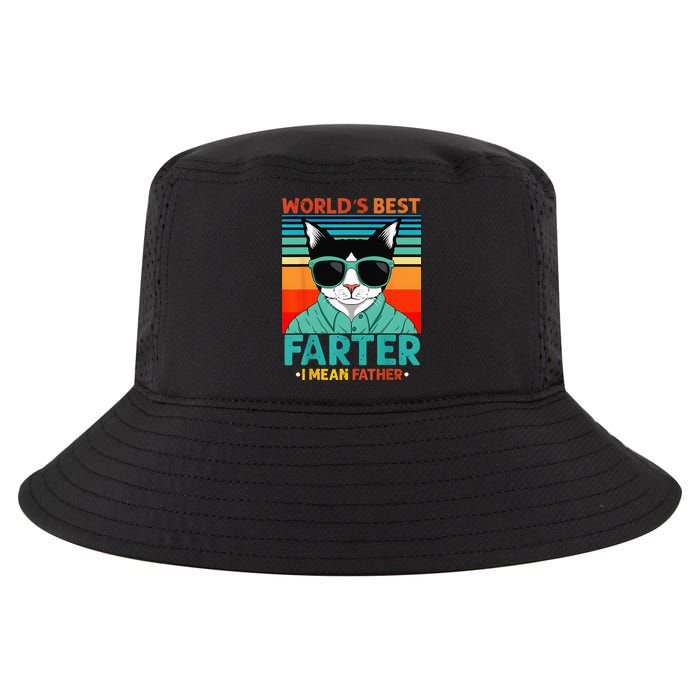 Worlds Best Farter I Mean Father Best Cat Dad Ever Cool Comfort Performance Bucket Hat
