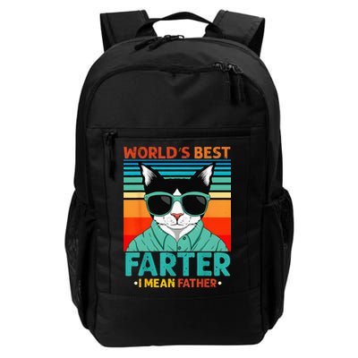 Worlds Best Farter I Mean Father Best Cat Dad Ever Backpack